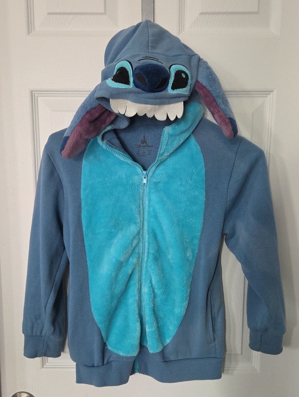 Disney Parks Stitch 3D Plush Hood Costume Hoodie Kids M 10